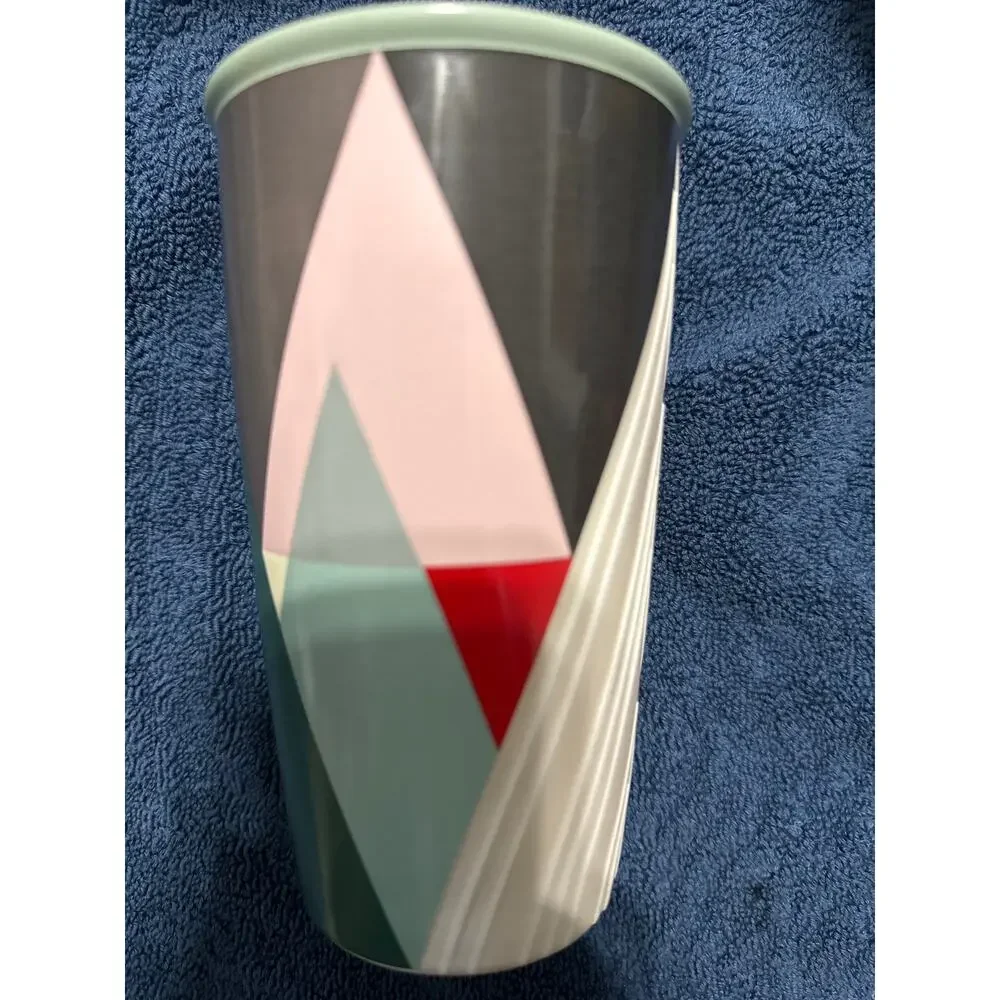 Starbucks Geometric Design, Modern Tree 2017 Holiday Ceramic Tumbler‎  12 oz